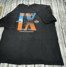 Vintage Ride 4 Life Harley Davidson 1996 Graphic TShirt Mens XXL Black SEE PICS