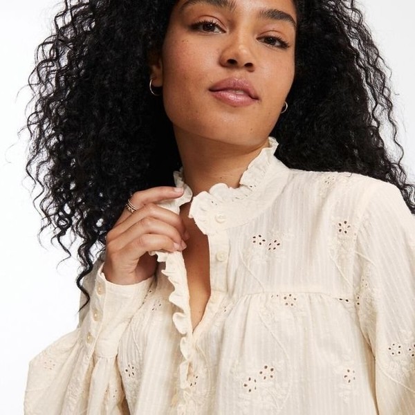 Women La Redoute Shirt Ivory Cotton 38