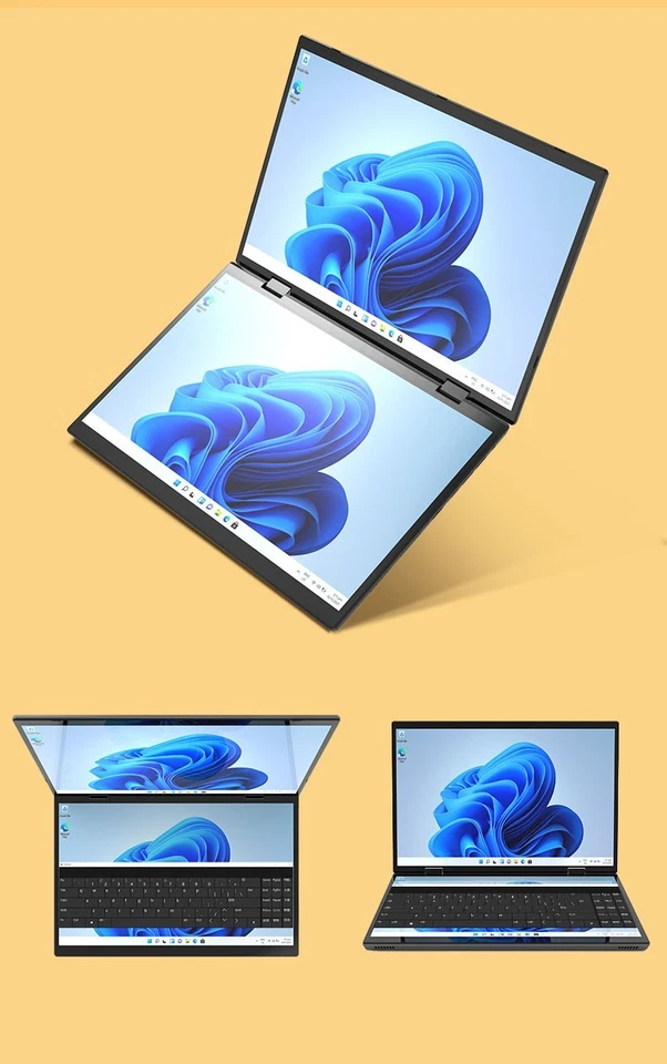 2 in 1 10 Points Touch Dual Screen Laptop 14inch 32G DDR4 M2 1TB SSD 3.4GHz 2KHD - Image 3 of 4