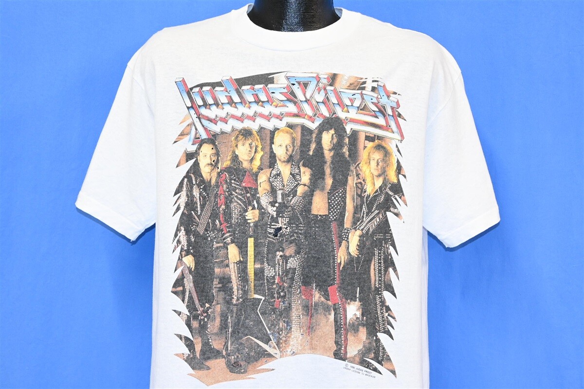 vintage 90s JUDAS PRIEST PAINKILLER 1990 WORLD TOUR DISTRESSED t 