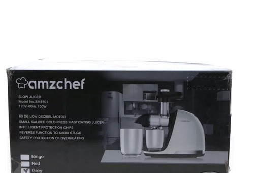 OPEN BOX amzchef ZM1501 Professional Slow Masticating Juicer Extractor in Gray - Picture 3 of 5