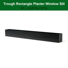 32-Inch Rectangle Trough Planter - Metal