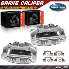 2x Front LH & RH Brake Caliper w/Bracket for Ford Five Hundred Freestyle Mercury