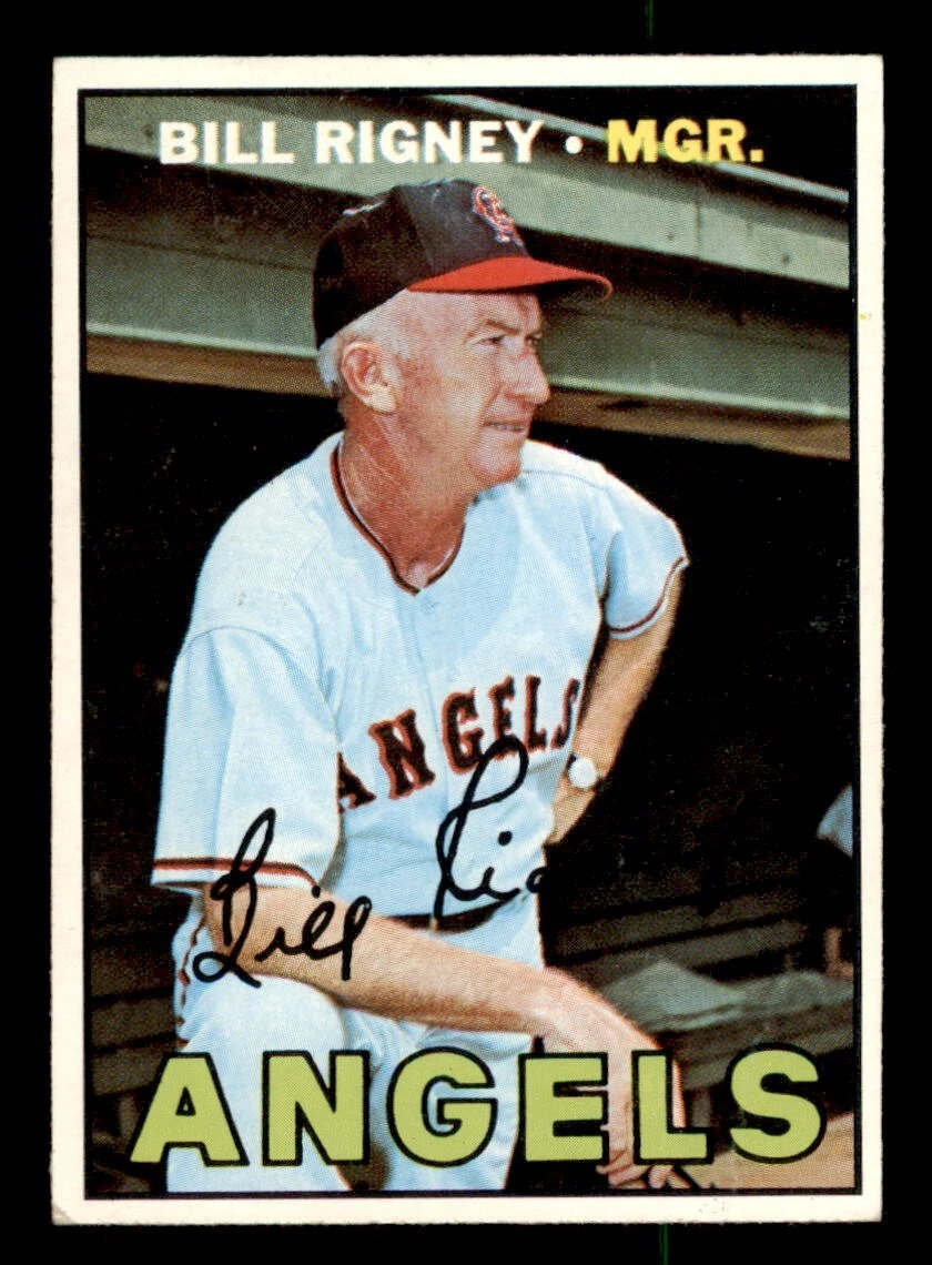 1967 Topps Baseball #494 Bill Rigney VG