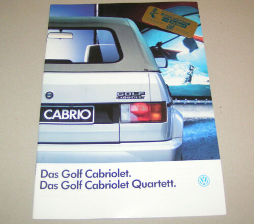 Prospekt / Broschüre VW Golf I Cabriolet - Ausgabe 1991 - Bild 1 von 3