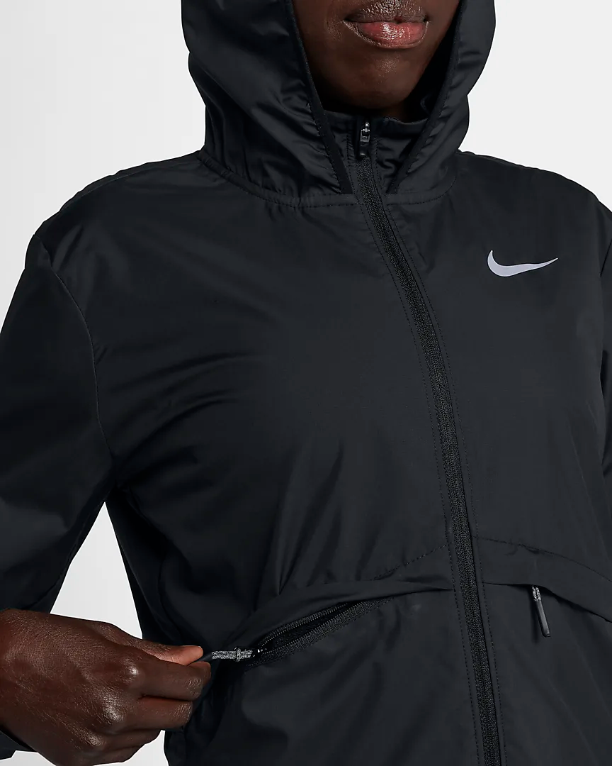 Nike Women's Essential Repel Black Reflec Running Jacket CV8282