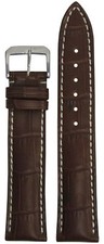 22mm XL RIOS1931 for Panatime Burgundy-New Orleans Leather Watch Band w Gator Pr