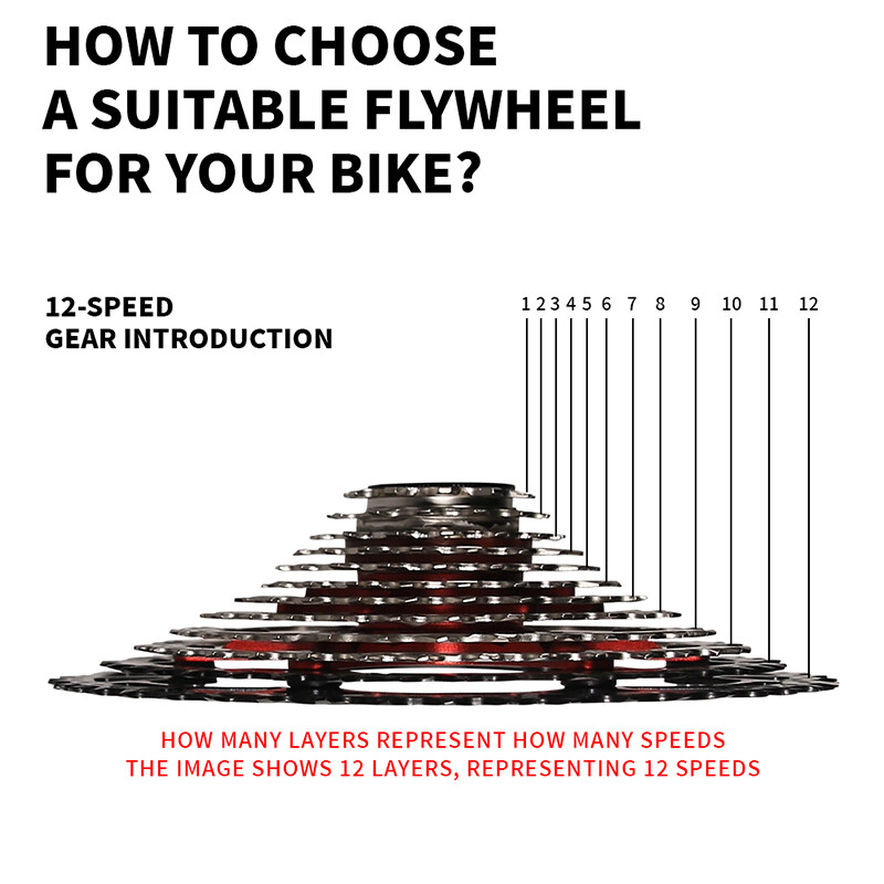 BUCKLOS 12 Velocà Cassetta MTB Bici Da Strada 11 Velocà - Foto 11