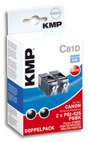 Kmp Doppelpack C81D Kompatibel Mit Canon PGI-525PGBK Pixma Ip4850 Ip4950 Ix6550