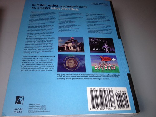 Adobe After Effects - Classroom in a Book Version 3.1 with CD-ROM - Zdjęcie 6 z 6