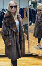 Givenchy Mink Skin On Skin Fur Coat**deconstructed Scalloped Collar 14/16/18 New