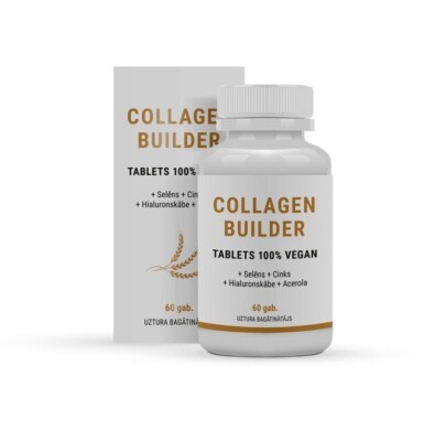100% Organic Vegan Wheat Germ Extract Collagen 60 Tabs + C, Zinc, Selenium, HCI