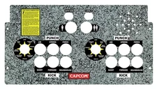 Arcade 1Up Cabinet Street Fighter 2 CPO Overlay Deck Sticker Decal