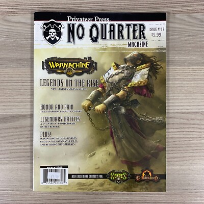NO QUARTER MAGAZINE ISSUE NUMBER NO 17 2008 WARMACHINE HORDES PRIVATEER PRESS
