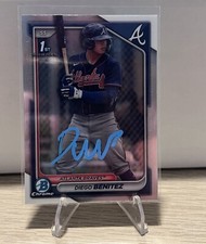 Diego Benitez Signed 2024 1st Bowman Chrome Atlanta Braves