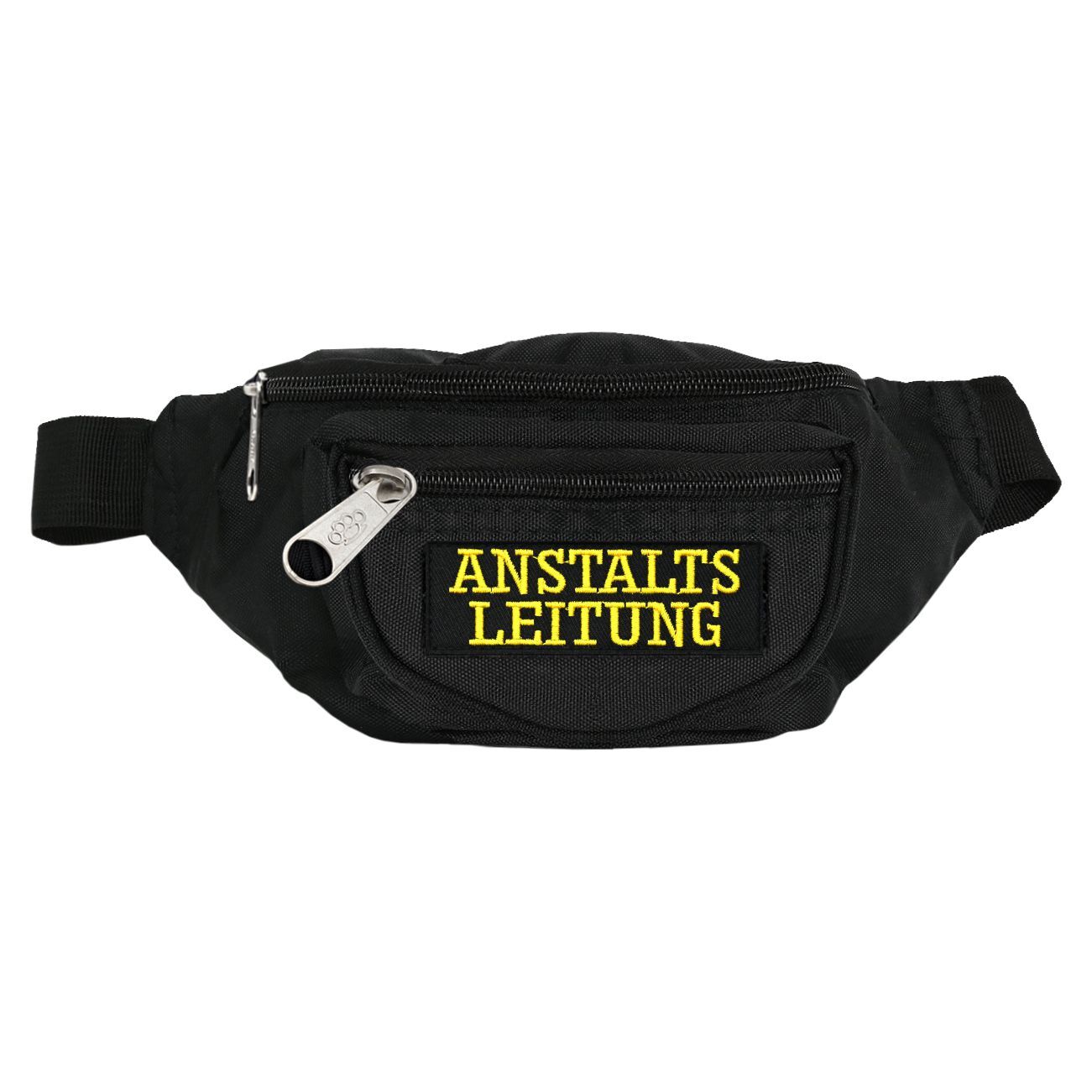 Bauchtasche Anstaltsleitung mit wechselbar Patch lustige Sprüche festival merch