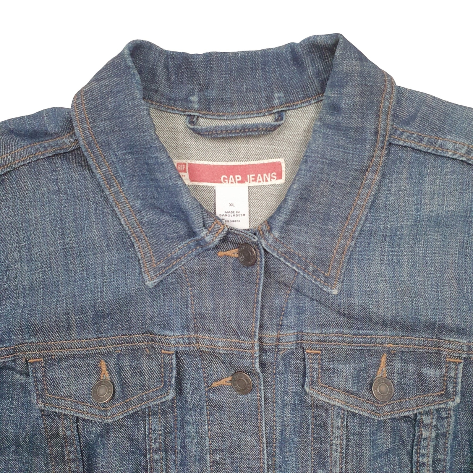 GAP Denim Jacket Coat Womens L image 2