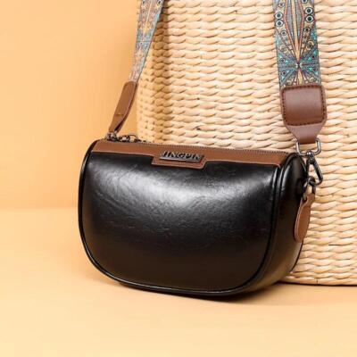 Luxus Öl Wachs Echtleder Damen Handtaschen Mode Frauen Schultertasche