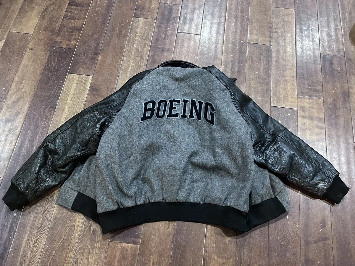 Boeing leather deals jacket