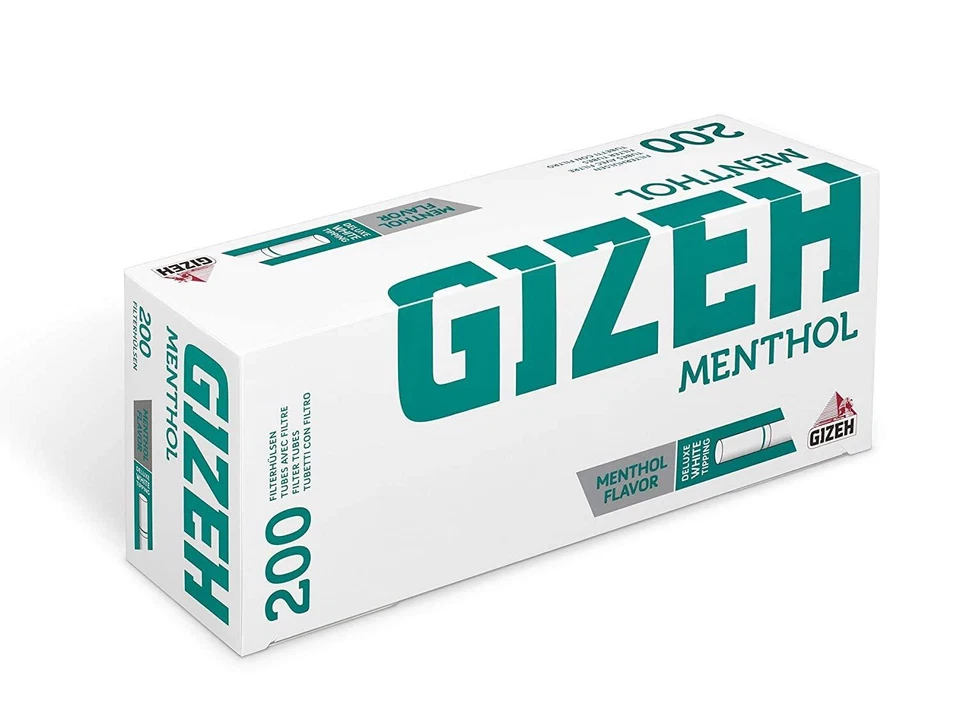 Gizeh Menthol Hülsen Zigarettenhülsen mit Mentholfilter 20 Boxen