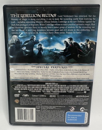 DVD Movie - Harry Potter And The Order Of The Phoenix - 2 Disc Widescreen Editio - Picture 2 of 2