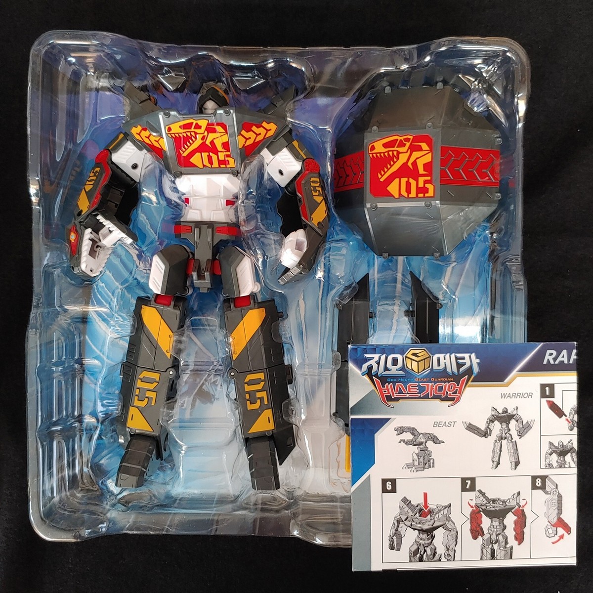 Geo Mecha Beast Guardian 05 RAPTOR Dinosaurs Transforming