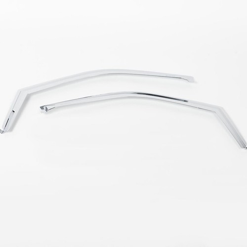 Chrome Trim Window Visors Fits Ford F150 2021-2025 & Ford F250 F350 F450 F550 2P - Picture 2 of 2