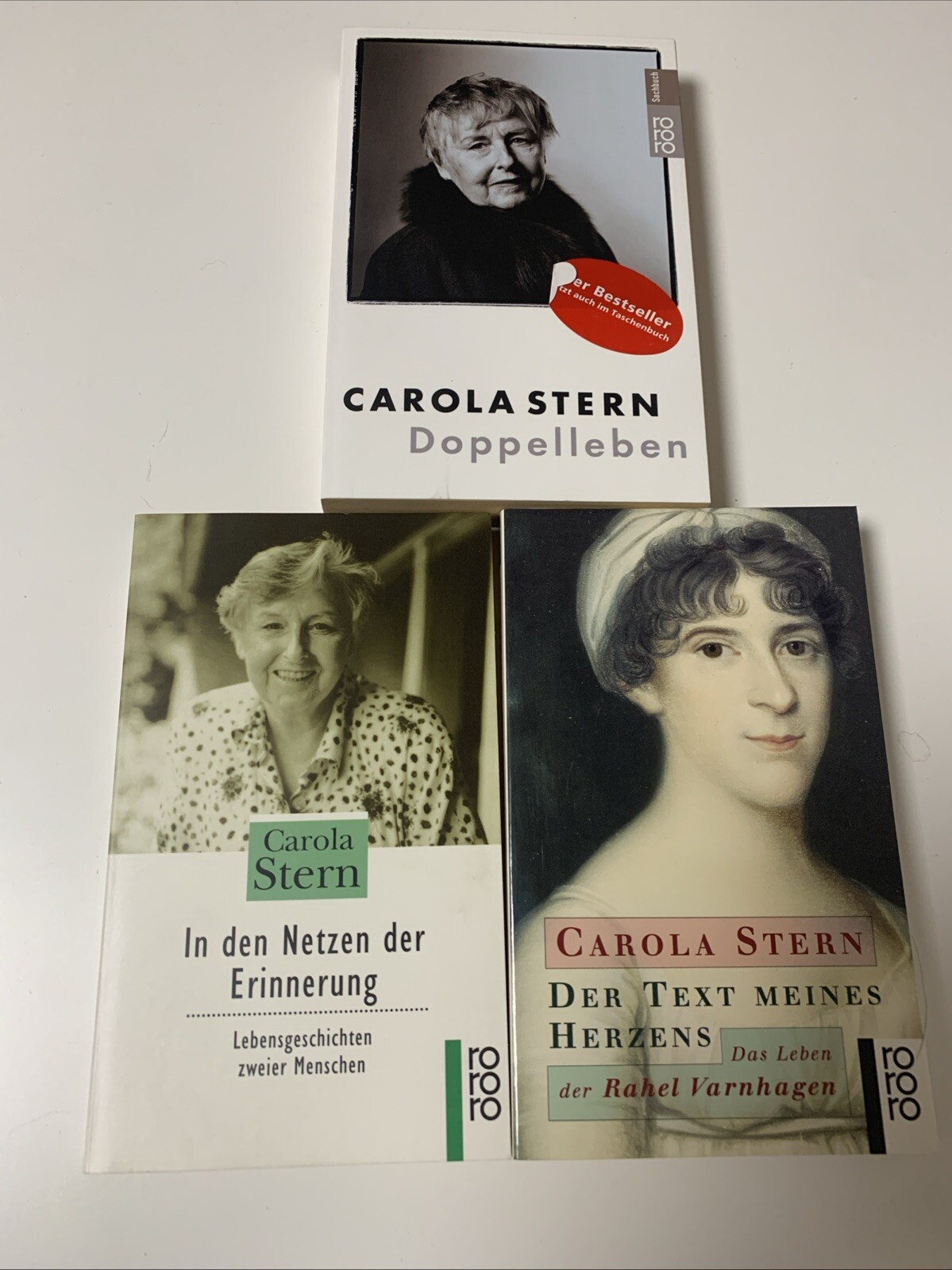 3x Carola Stern: Doppelleben, In den Netzen der Erinnerung, Text meines Herzens
