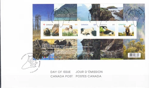 W CANADA 2709 FDC JUVENILE WILDLIFE SOUVENI RSHEET FIRST DAY COVER