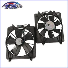Radiator Cooling Fan & A/C Condenser Fan Left & Right For 2007-2009 Honda CR-V