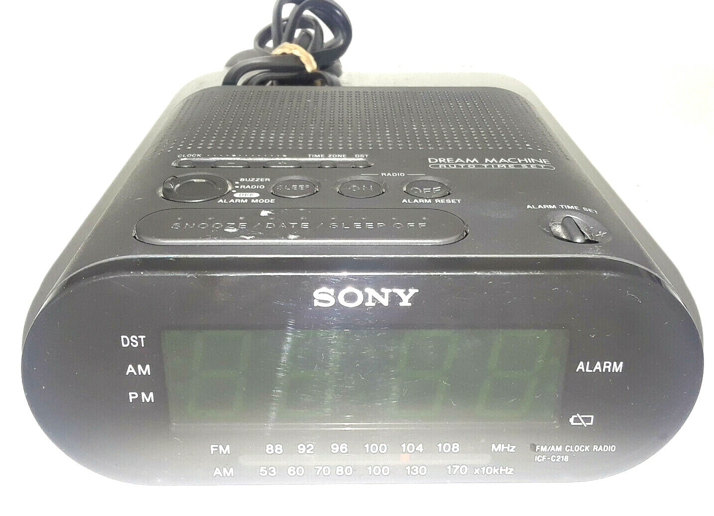 Sony Dream Machine Clock Radio (Black) Alarm Clock ICFC218 TESTED eBay