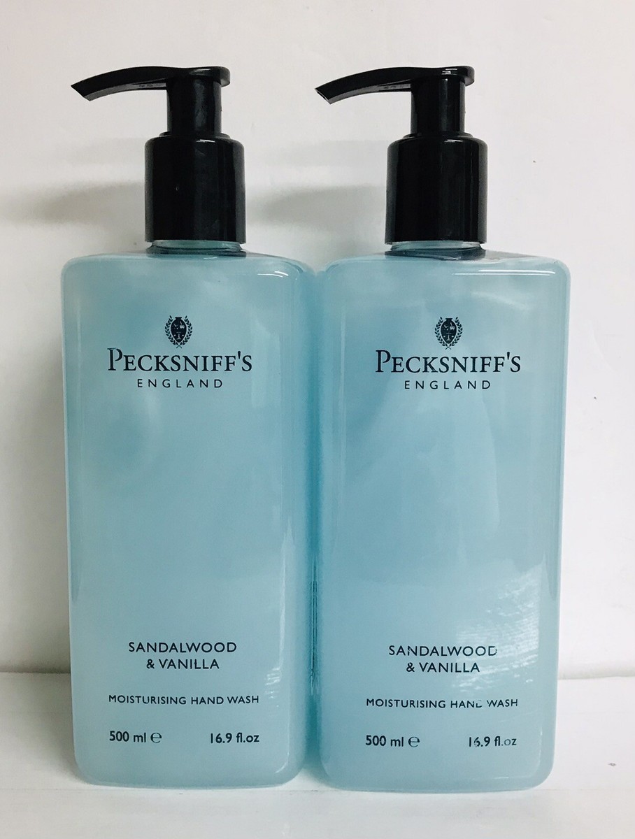 2 Bottles Pecksniff's England Sandalwood & Vanilla Moisturising