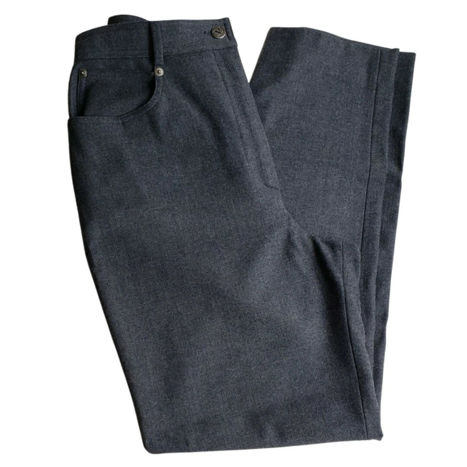Oprah's Closet Valentino Miss V Italia Gris Carbón Pantalón Elástico Talla 12  Foto 3 de 4