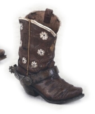 Old West Cowboy Boot  Spur Pen & Pencil Holder Office Decor Home Gift Item
