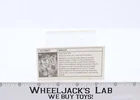 Mirage Mail Away Tech Spec 1986 G1 Transformers Vintage Hasbro RARE