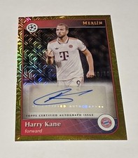 2024/25 Topps Merlin Chrome UEFA CC Auto Refractor Gold Mojo Harry Kane 48/50
