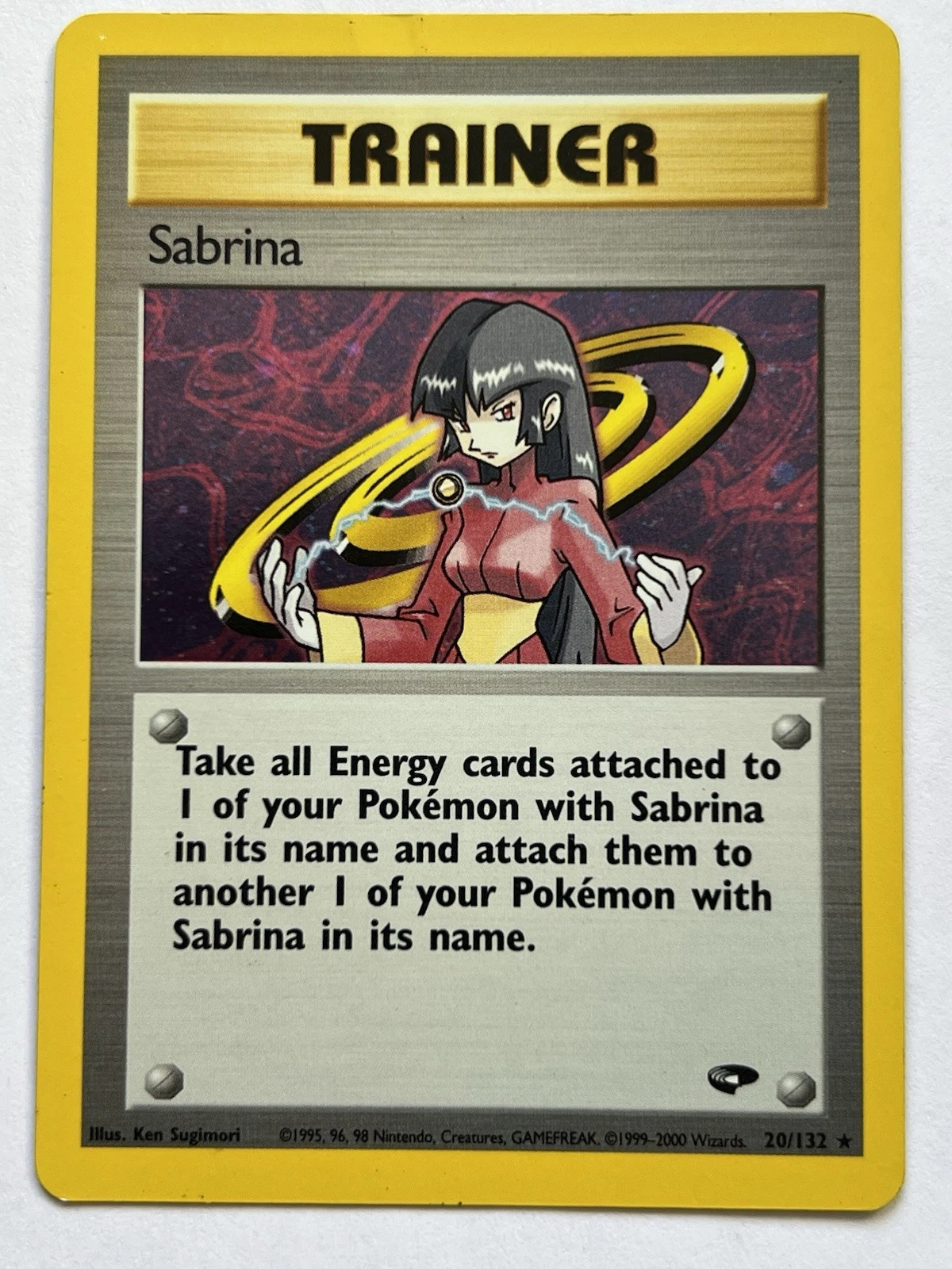 Sabrina Trainer 20/132 Gym Challenge Unlimited Holo Rare Pokemon Card TCG #V2