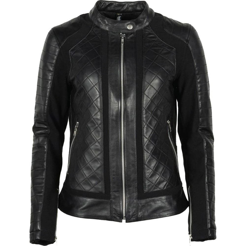 Helstons Kate Ladies Motorcycle Motorbike Leather Jacket Black | eBay