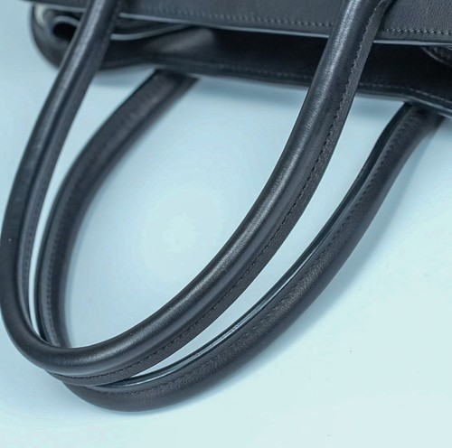 THE ROW Margaux 15 Canvas and Leather Handbag in Black and Beige - Picture 10 of 20