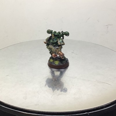 Warhammer 40K PLAGUE MARINE HAVOC W/ FLAMER built painted metal OOP BD51706