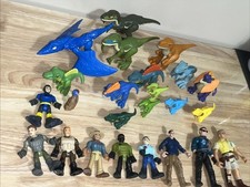Imaginext Jurassic Park World Dinosaur and Caveman Figure Lot Of 24 Items