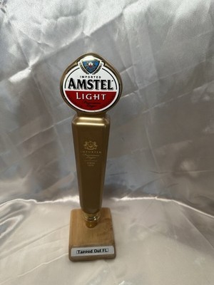 AMSTEL LIGHT - 11  CERAMIC BEER TAP HANDLE - USED