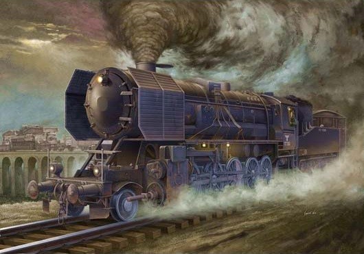 Kriegslokomotive BR52 Trumpeter 1/35 maquette de locomotive militaire
