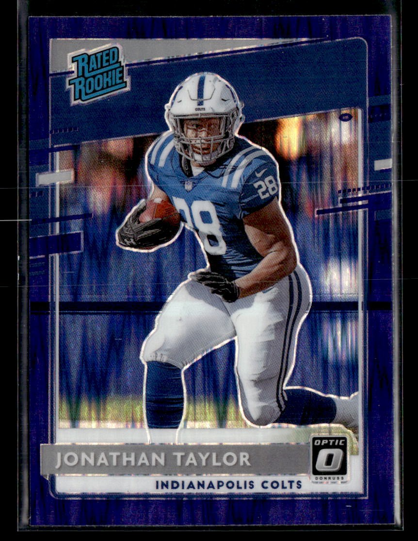 2020 Donruss Optic #167 Jonathan Taylor Purple Shock Rookie RC