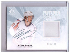 Cody Eakin 2011-12 SP Authentic Future Watch Limited Auto Patch Card #256 /100