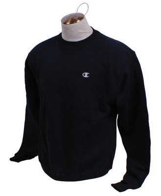 Champion Men's M Black Pullover Crew Neck Sweatshirt