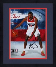 Framed Alexandre Sarr Washington Wizards Signed 8" x 10" Stylized Photograph