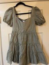 Altar'd State Women Green Short Sleeve Mini Dress Size S NWT NEW