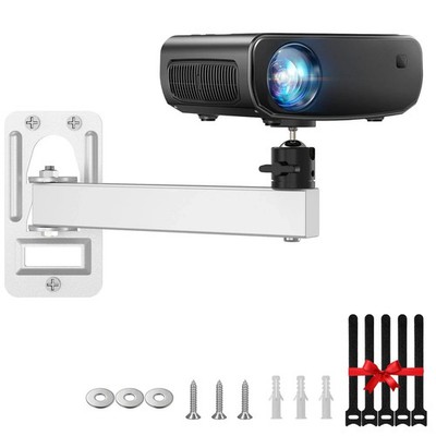 Mini Projector Wall Mount- Adjustable Tilt&Swivel Hanging Projector Holder Wa...
