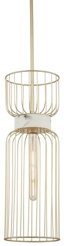 Minka Lavery 3392 Park Slope 8"W Mini Pendant - Nouveau Gold - Picture 1 of 11